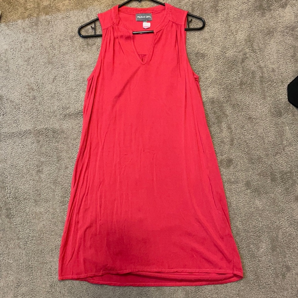 Michael Stars red knee length dress